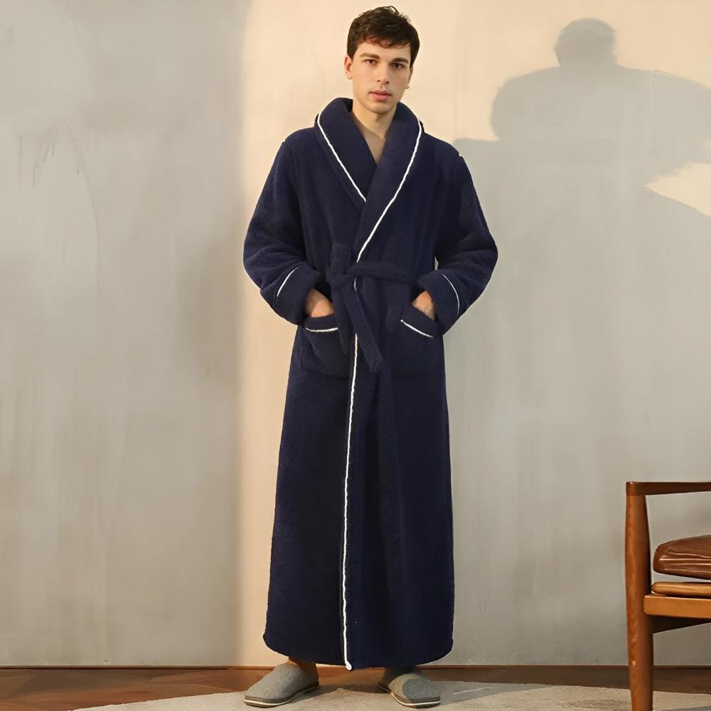 Elegante loungebadjas met strikceintuur