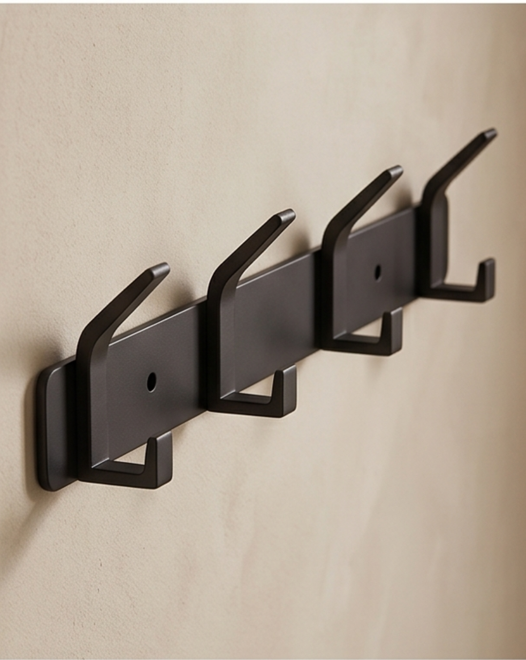 Aluminium wandhaken – 3, 4, 5 of 6 haken | Handdoekhouder voor de badkamer