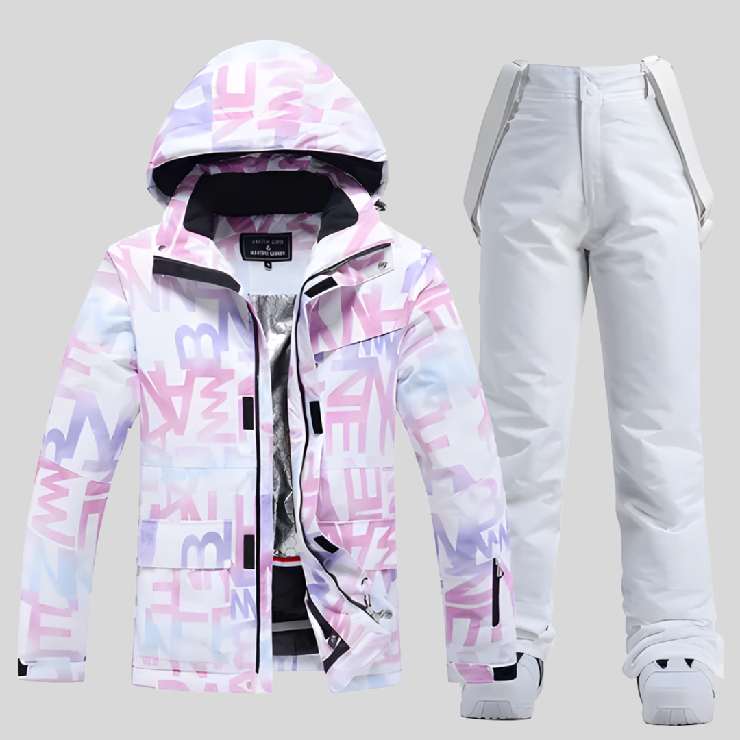 Dames Ski-outfitset functioneel winterontwerp