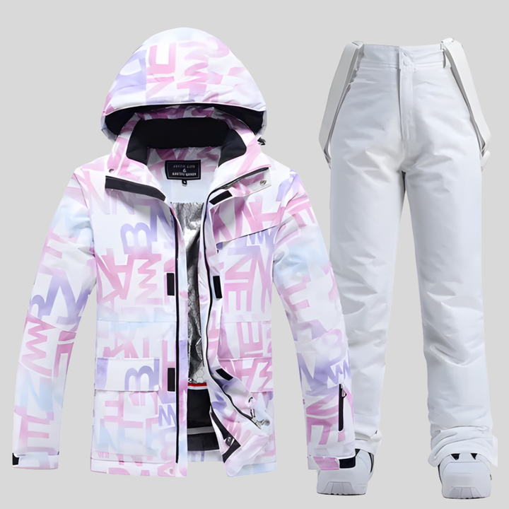 Dames Ski-outfitset functioneel winterontwerp