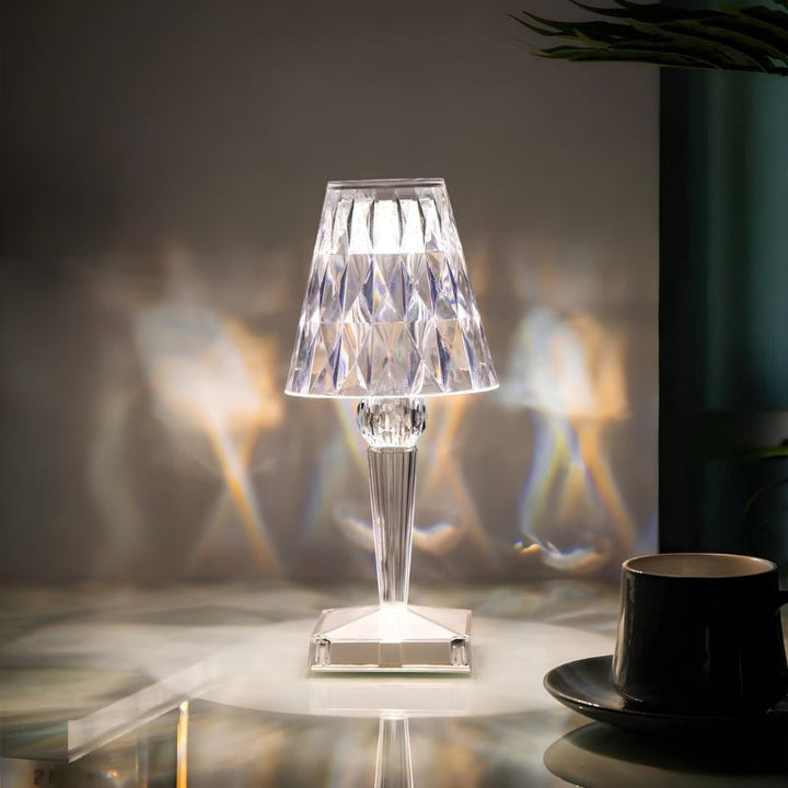 Kristallen tafellamp met touchbediening - LumeCrystal