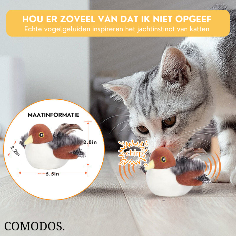 Chirp & Chase™ Vogel Speelgoed | Ontsteek De Jager In Je Huisdier