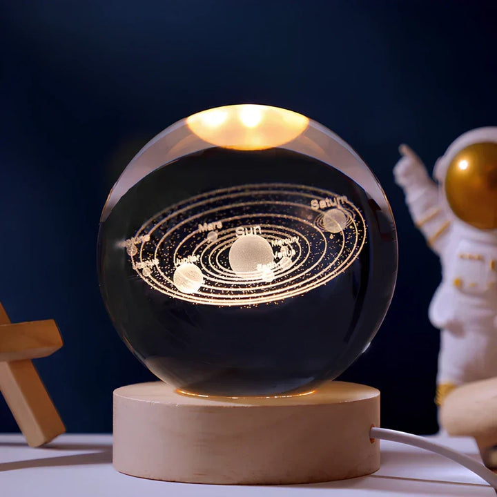 3D hemellichaam-planeet nachtlampje, USB-LED-lamp