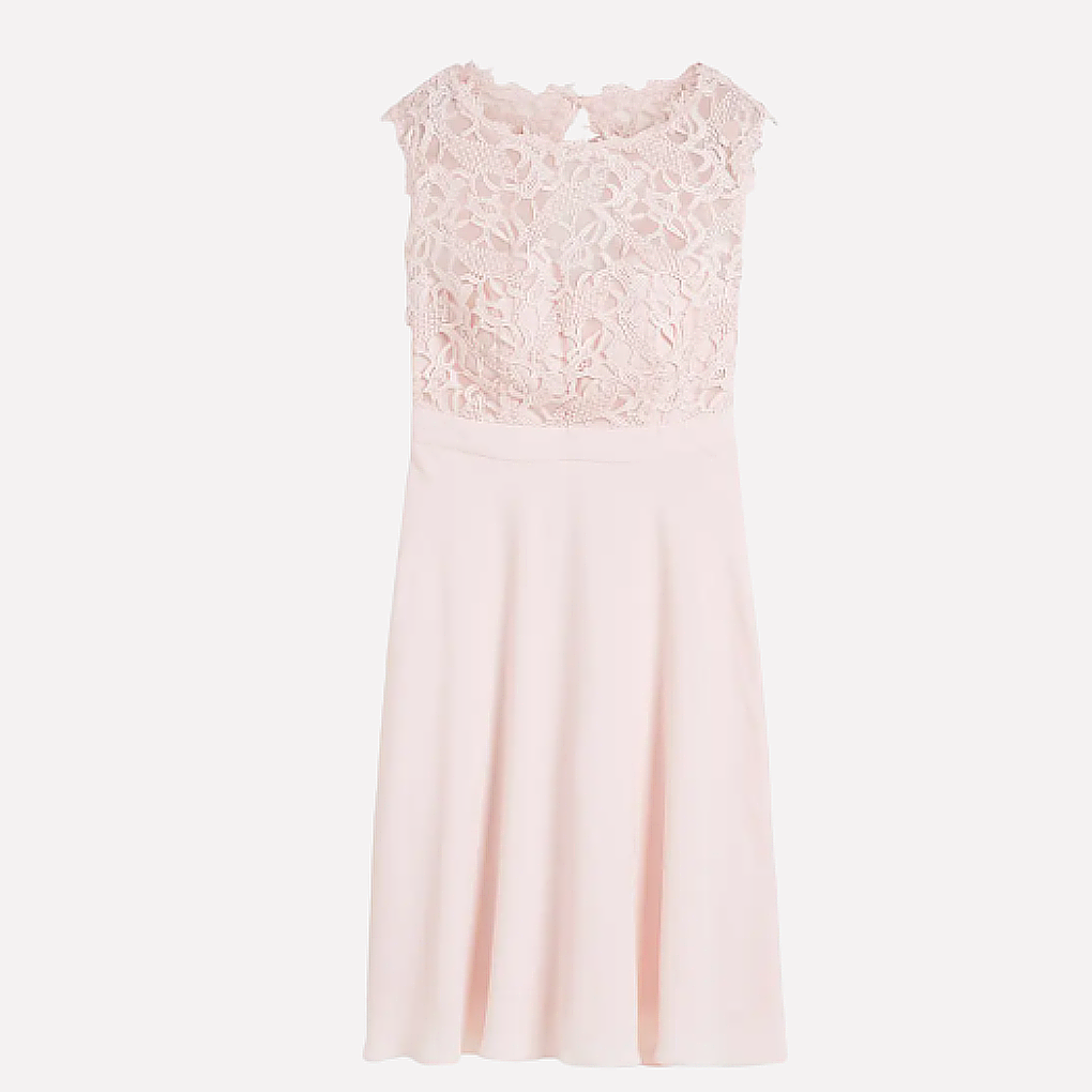 Damesminijurk met kant