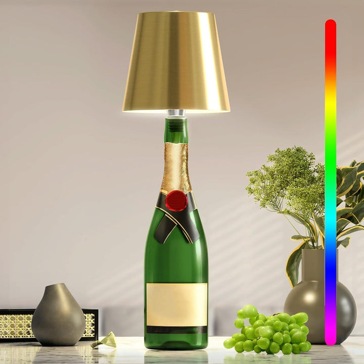 GlowLuxe - Draagbare LED Fleslamp met Touch Bediening en Dimbare Helderheid