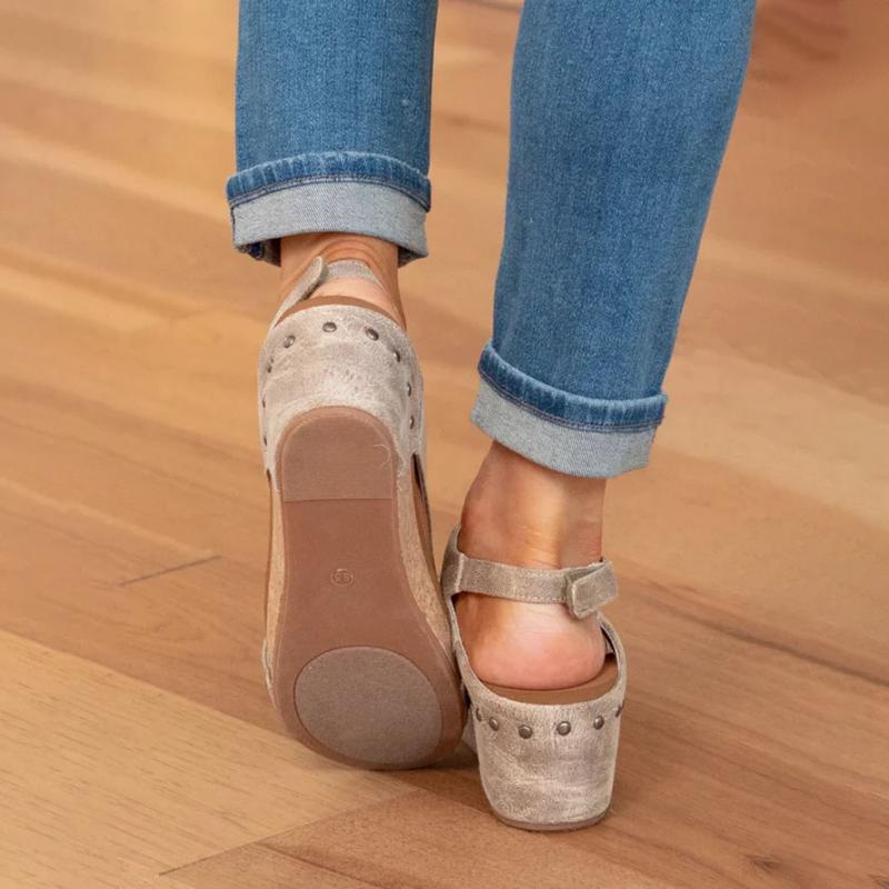 Orthopedische Leren Dames Sandalen met Extra Support