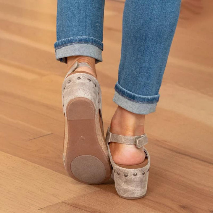 Orthopedische Leren Dames Sandalen met Extra Support