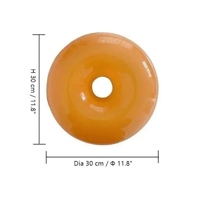 LumiGlow - Iconische Donut LED Tafellamp van Glas & Metaal