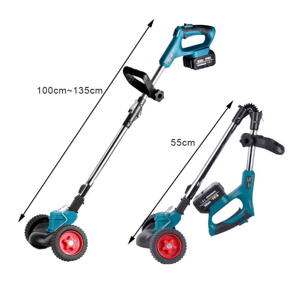 Foldable Lithium Battery Lawn Mower Electric Multi Function Household Mini Handheld Grass Trimmer