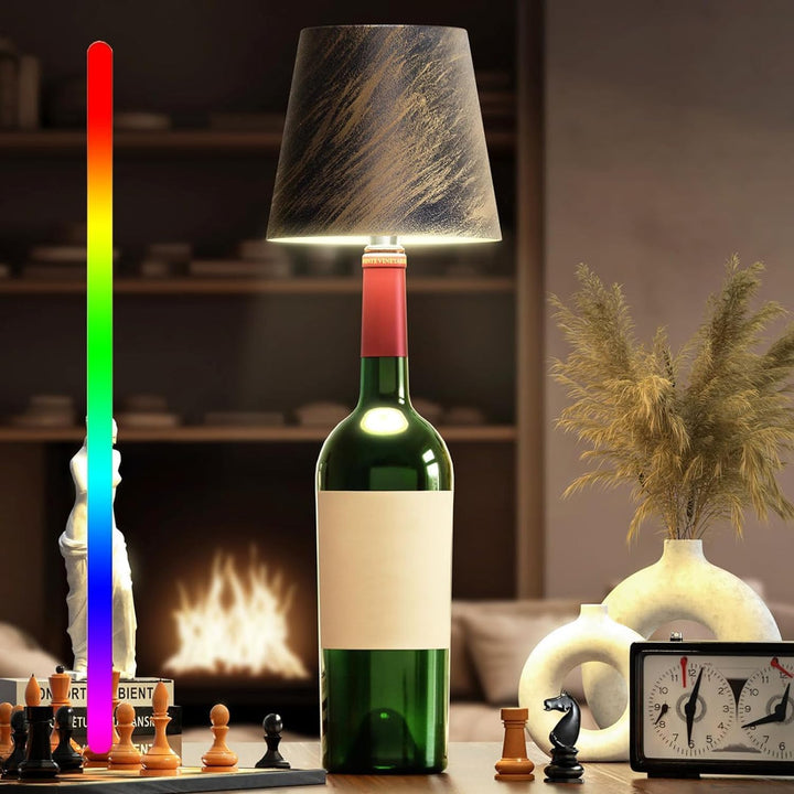 GlowLuxe - Draagbare LED Fleslamp met Touch Bediening en Dimbare Helderheid