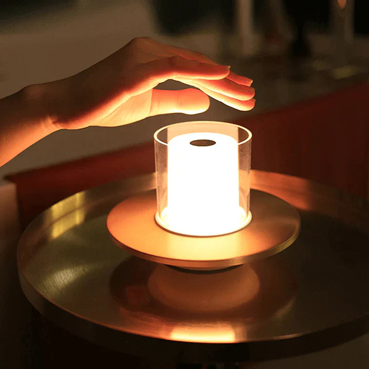 GlowLuxe - LED Kaarslamp Met Inductie & Vlamloze Sfeer