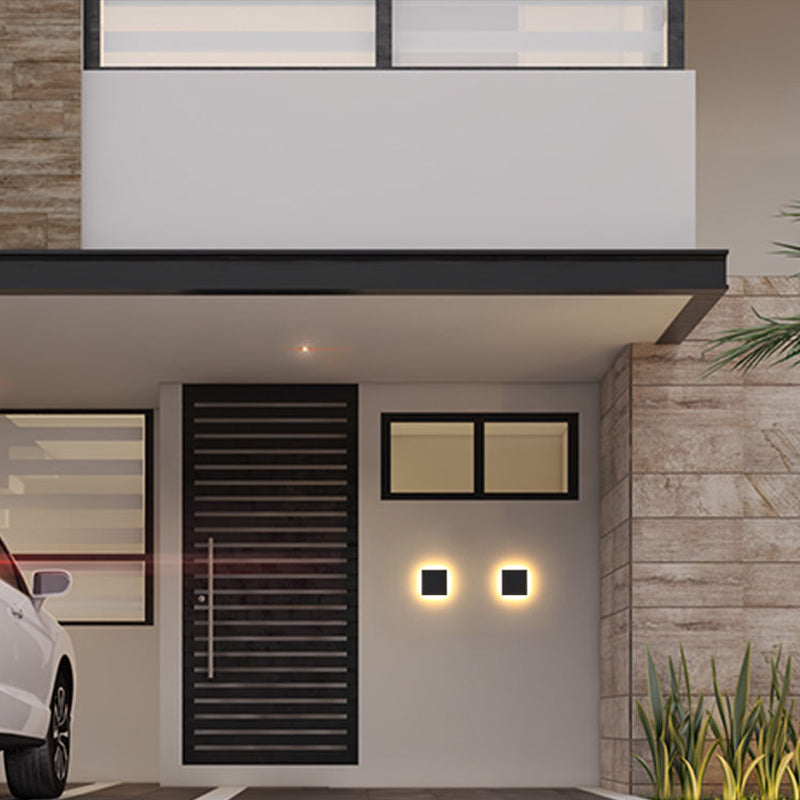 Buitenwandlamp LED-armatuur met op- en neerwaarts licht