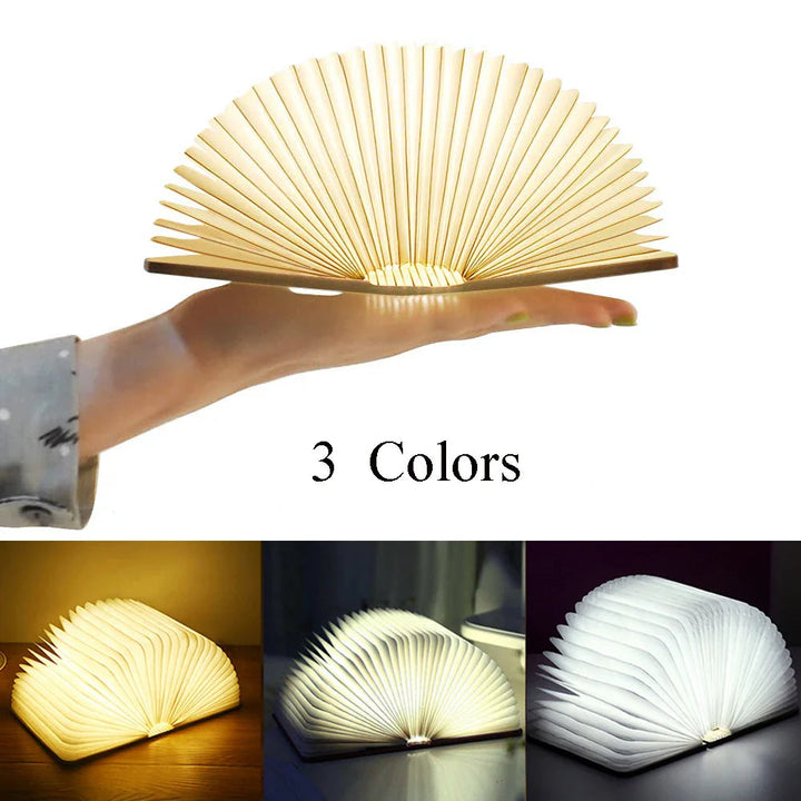 GlowLight - Opvouwbare Boeklamp LED | Draagbaar & Oplaadbaar Nachtlampje