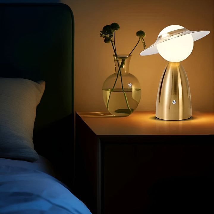 GlowLite - Draagbare LED Tafellamp met Draadloze Oplaadfunctie
