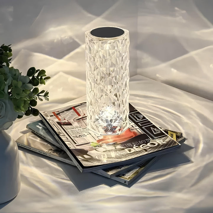 Elegante kristallen LED-lamp met 16 kleuropties en afstandsbediening