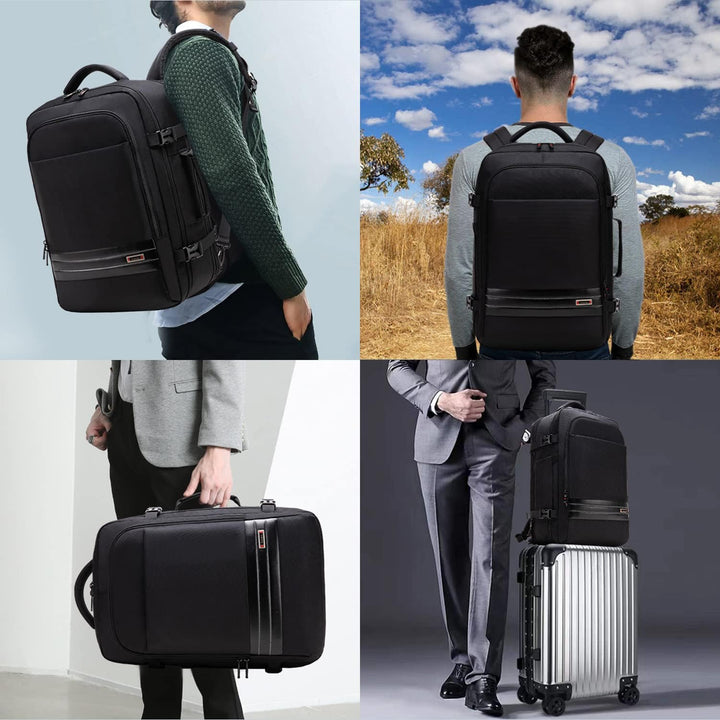 Uitbreidbare waterdichte reisrugzak van 45–55L met laptopvak van 46,5 cm