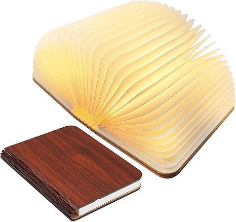 Decoratief boekvormig LED-nachtlampje, oplaadbaar via USB