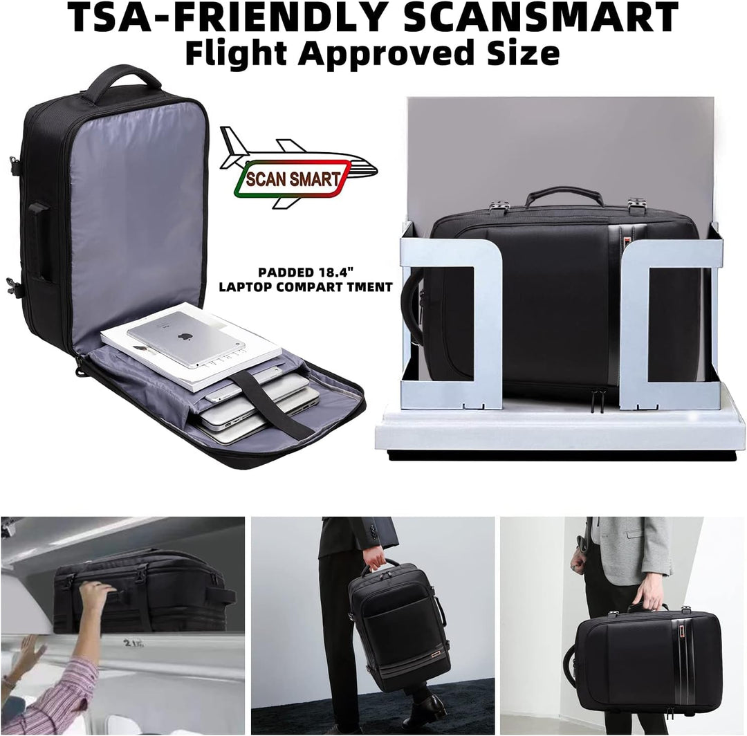 Uitbreidbare waterdichte reisrugzak van 45–55L met laptopvak van 46,5 cm