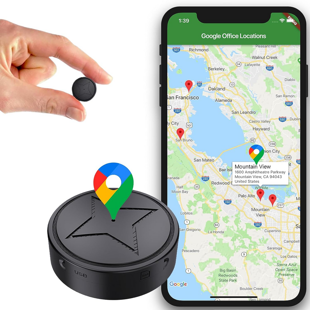 Sterke magnetische GPS-tracker met cloud-audio-upload