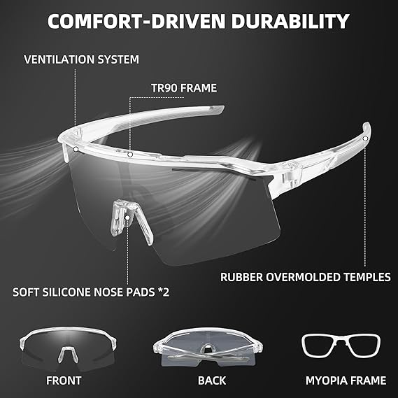 SunShift tactische zonnebrillen – fotochrome UV-sportbrillen