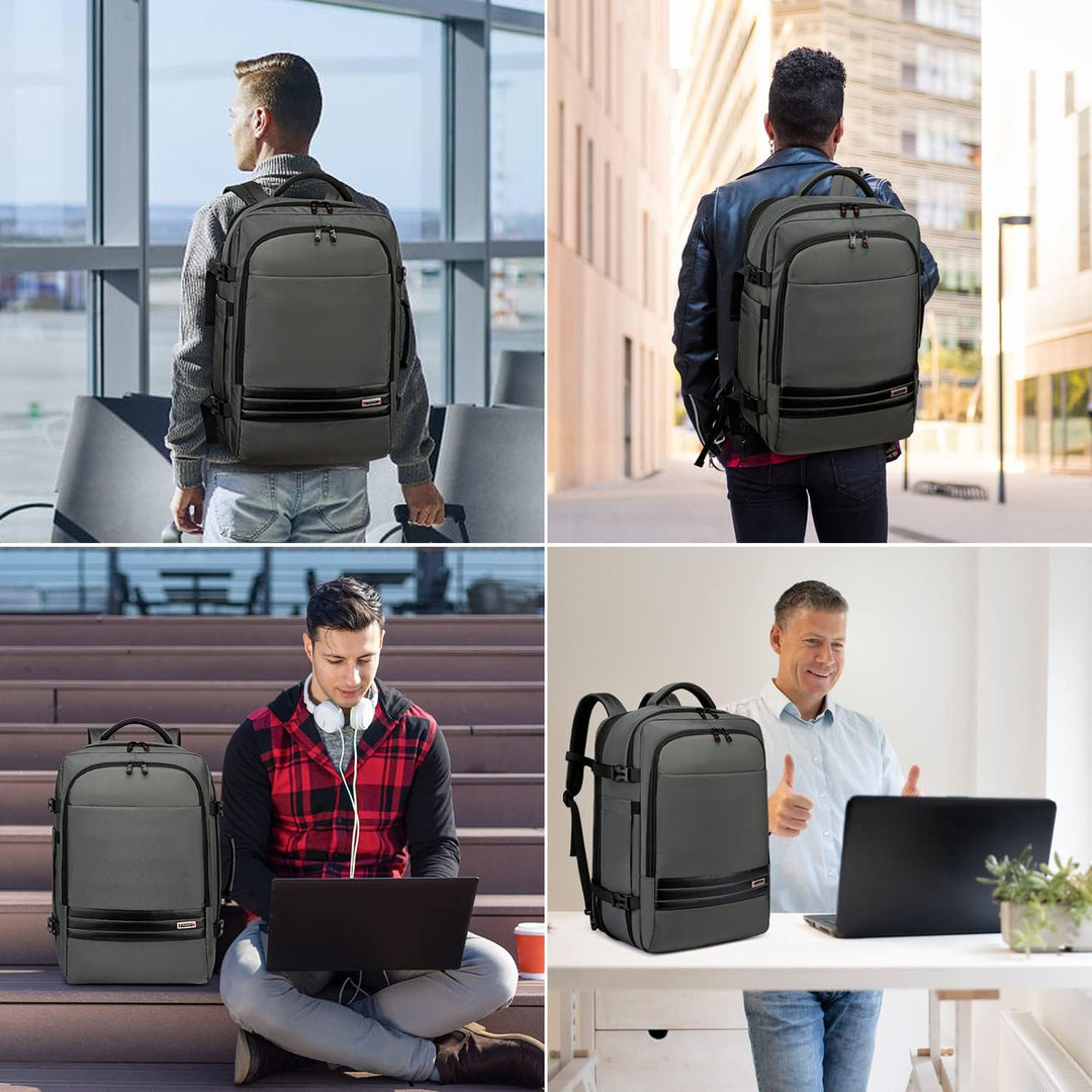 Uitbreidbare waterdichte reisrugzak van 45–55L met laptopvak van 46,5 cm