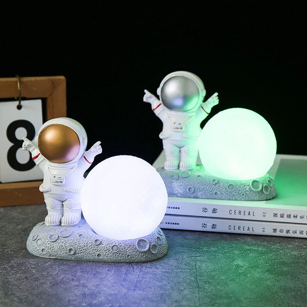 CosmoGlow - Stijlvolle Astronaut Nachtlamp Voor Rustgevende Sfeerverlichting