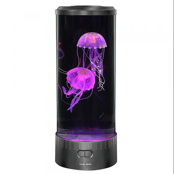 GlareGlow - LED Lavalampe met Beweeglijke Kwallen & Sfeervolle Verlichting