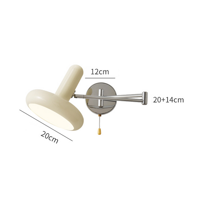 GlowLite - Wandlamp Met Verstelbare Swingarm Voor Een Stijlvolle Sfeer