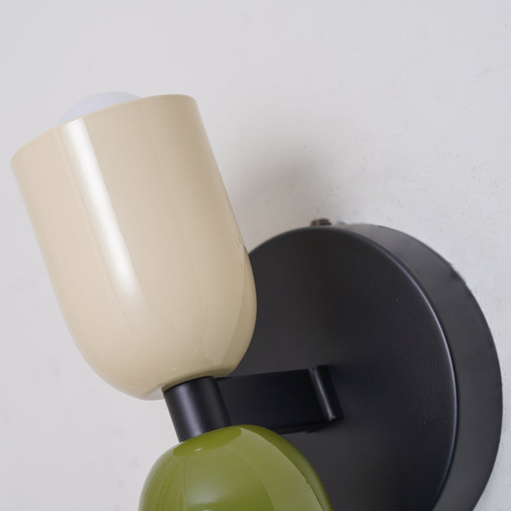 Wandlamp in vintagestijl met twee verstelbare koppen voor binnen