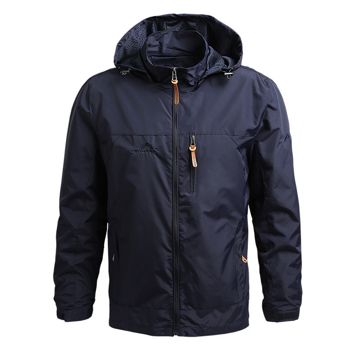 Winddicht, waterdicht herenjack in militaire stijl