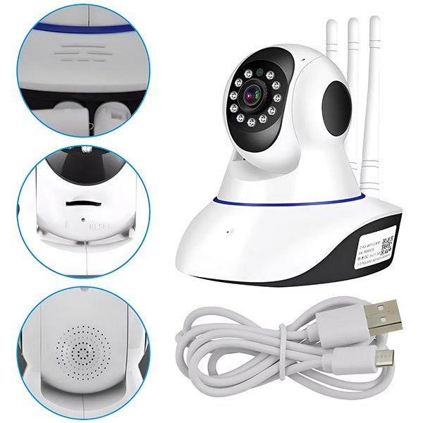 Draadloze IP Beveiligingscamera met Wifi & Tweeweg Audio