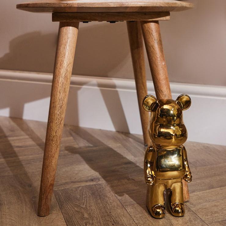 GoldenBeast - Luxe Gouden Bearbrick Sculptuur Voor Interieurdecoratie