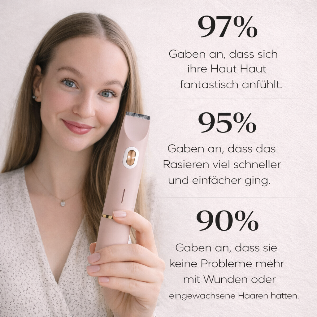 Elektrische bikinitrimmer voor vrouwen, waterdicht draadloos scheerapparaat voor de gevoelige huid
