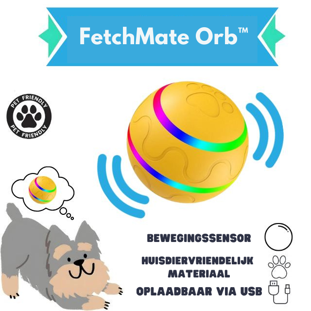 FetchMate Orb™ | Vermindert angst, voorkomt verveling, bevordert lichaamsbeweging.