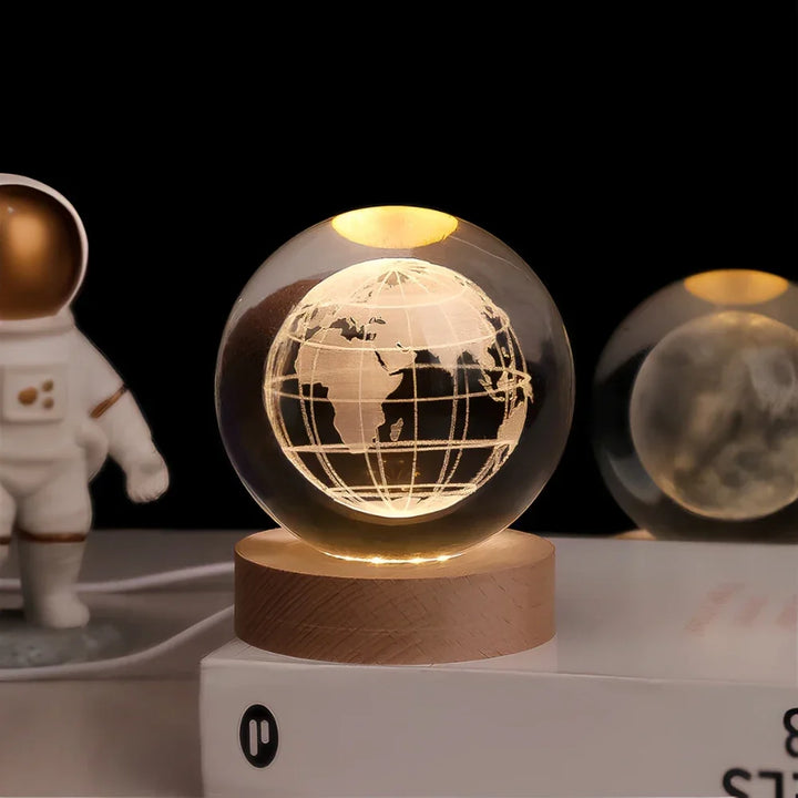 Kosmische kristallen bol-lamp, magische LED-woondecoratie