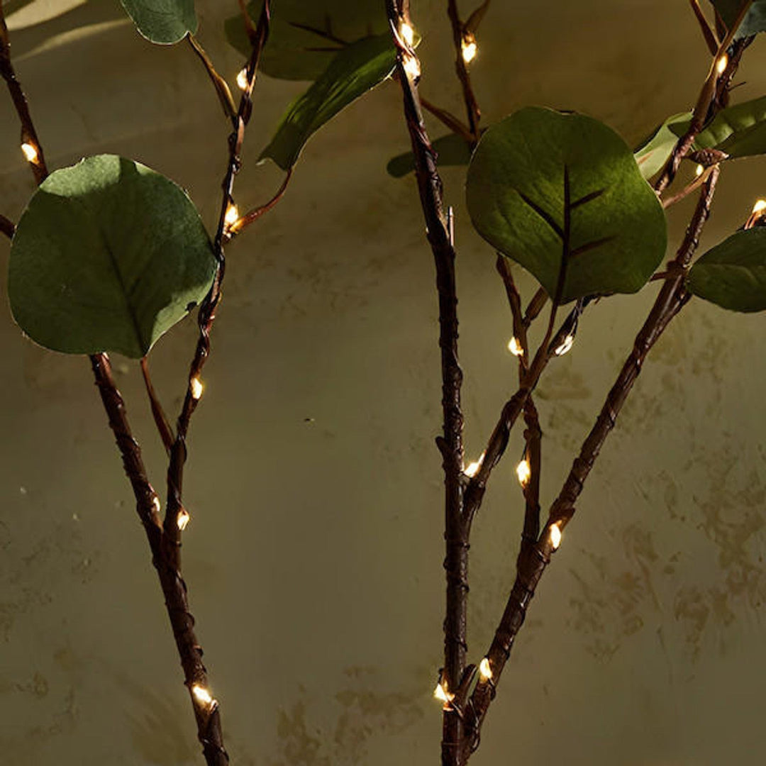 GlowDecor - LED Olijftak Verlichting 70cm | Warm Wit Batterij Decor Licht