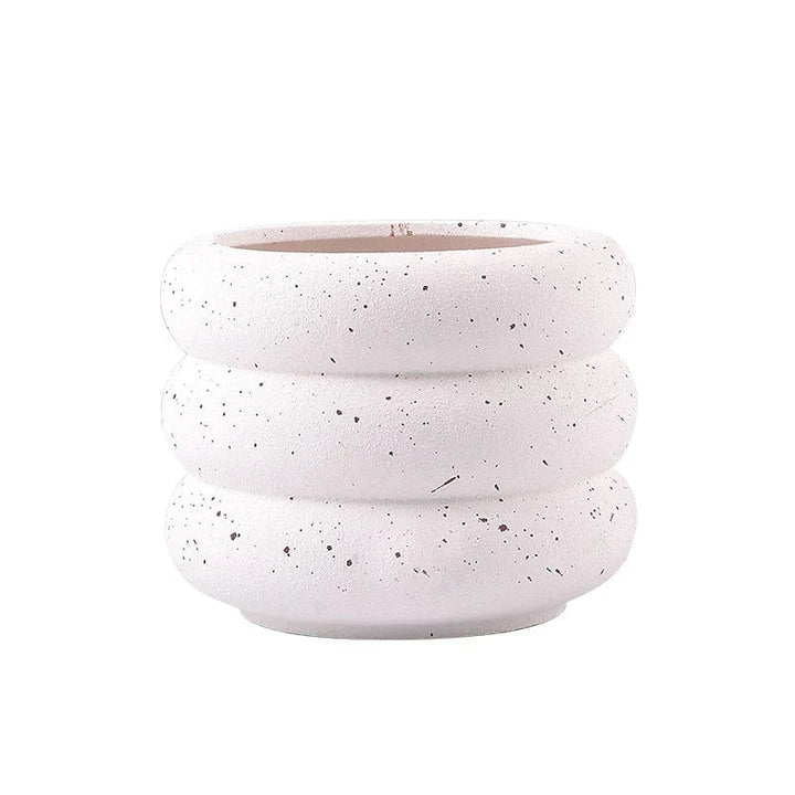 BubbleNest - Moderne Keramische Succulenten Pot met Speels Bubbel Design