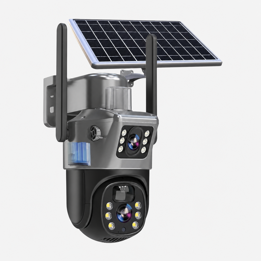 Draadloze Buitencamera met Zonnepaneel en 10x Zoom – VigilPro