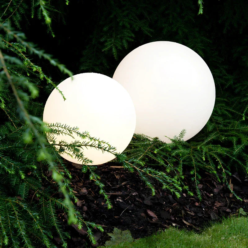 Bolvormige tuinlamp, kleurwisselende LED