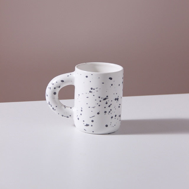 Eleganza - Luxe Porseleinen Kopje met Modern Geometrisch Design
