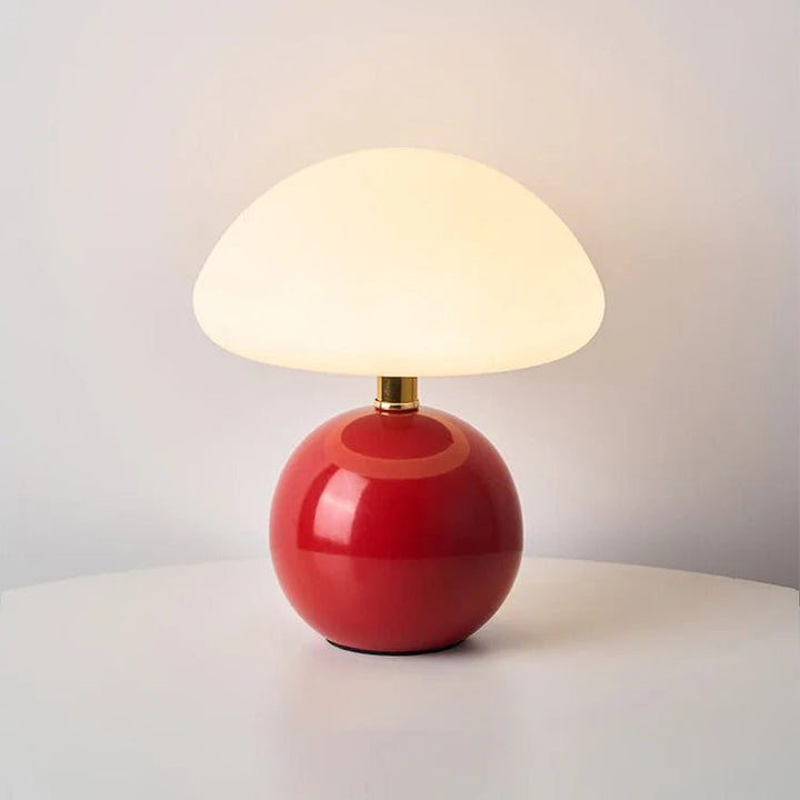 GlowMushroom - Design Tafellamp in Keramiek met 3 Kleurinstellingen