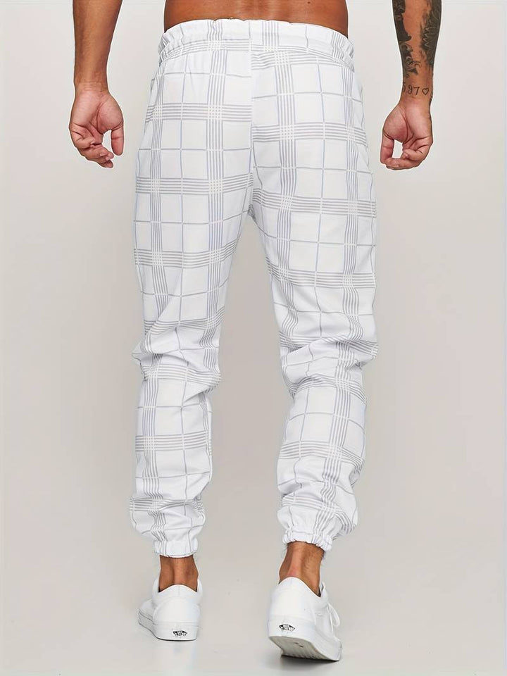UrbanFit – Geruite Slim Fit Joggings broek voor Heren