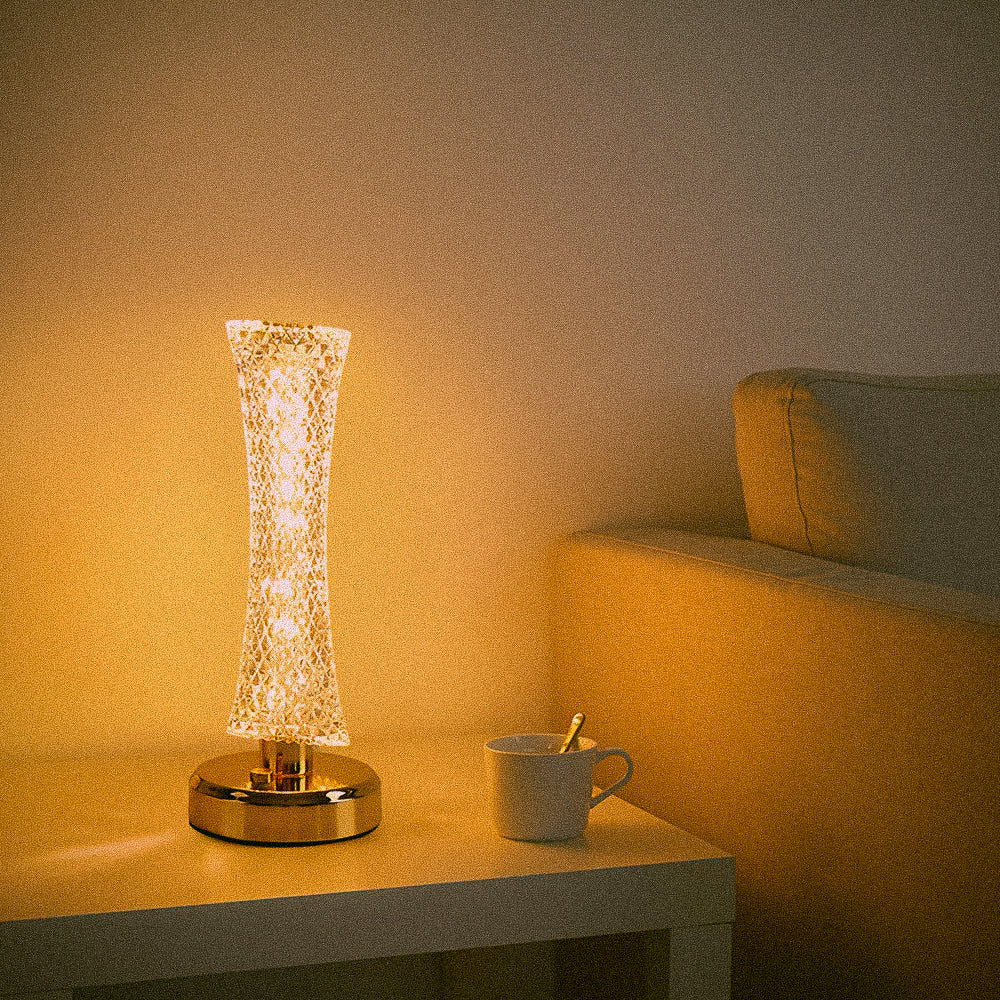 LumiDivine - Draagbare Kristallen Tafellamp met Touchbediening en Verstelbare Verlichting