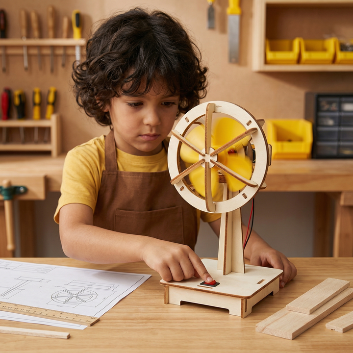 Houten STEM-bouwpakket voor kinderen vanaf 8 jaar, kies uit 8 modellen