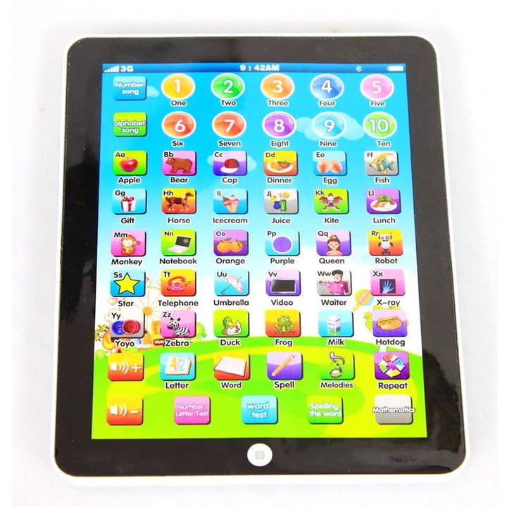 Interactief leertablet voor peuters met geluid, kleuren & quizfunctie – 7,5 inch