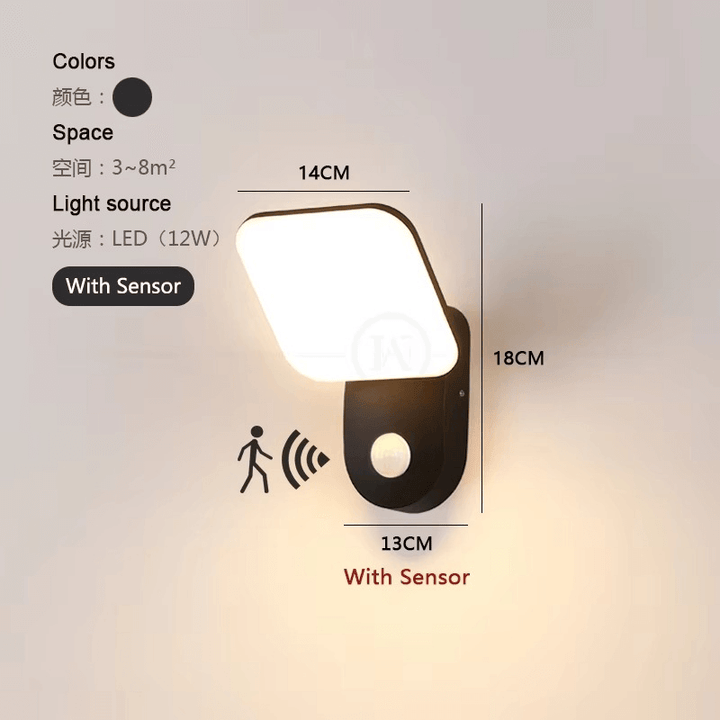 Slimme LED-wandlamp met Bewegingssensor