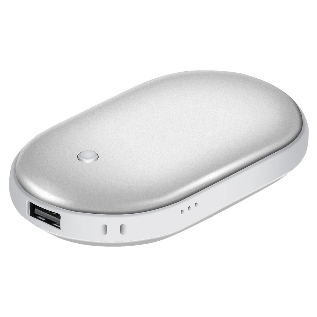 Handwarmer met powerbank van 5000 mAh, aan twee kanten warm