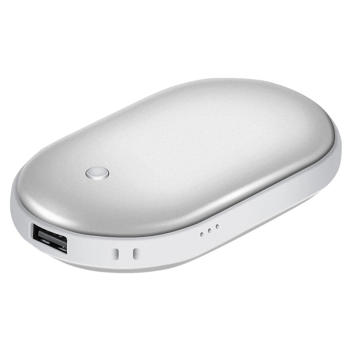 Handwarmer met powerbank van 5000 mAh, aan twee kanten warm