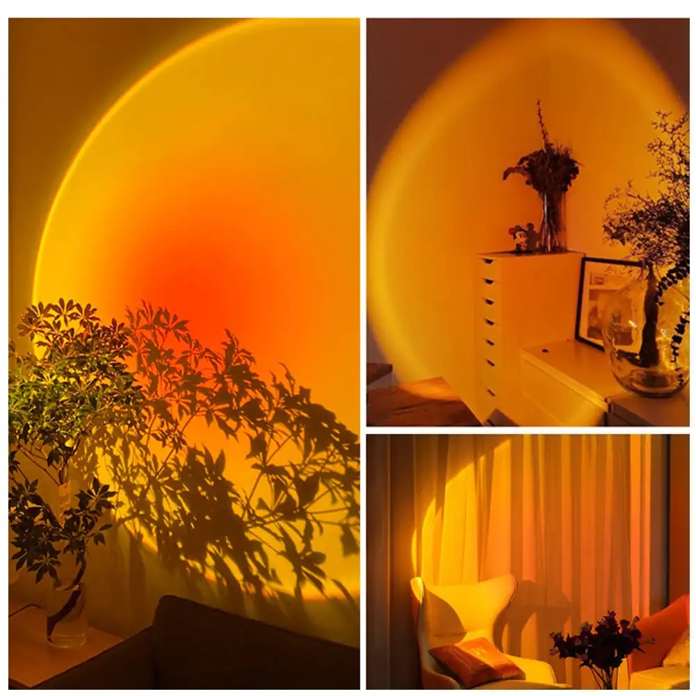 SunGlow - Retro Tafellamp met Magisch Zonsondergangslicht