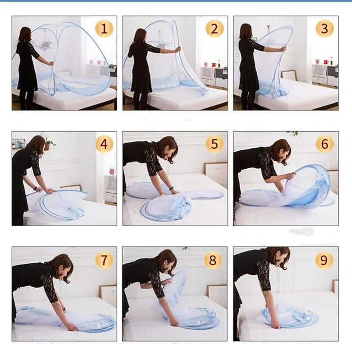 BugFree Nights - Pop-up Klamboetent 200x180cm Voor Buiten & Slaapkamer